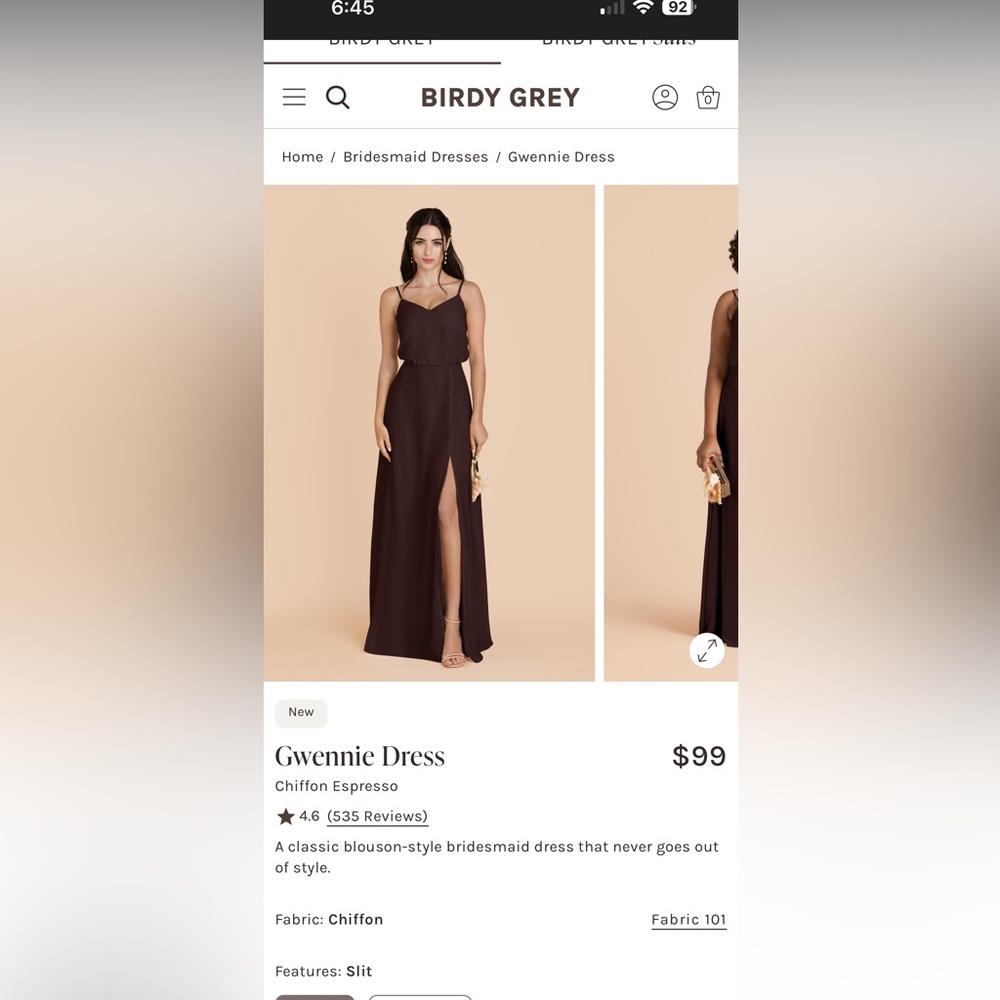 Birdy Grey Gwennie Espresso Dress